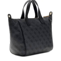 Borsa Donna a Mano in Tessuto GUESS Linea Follie colore Coal Logo