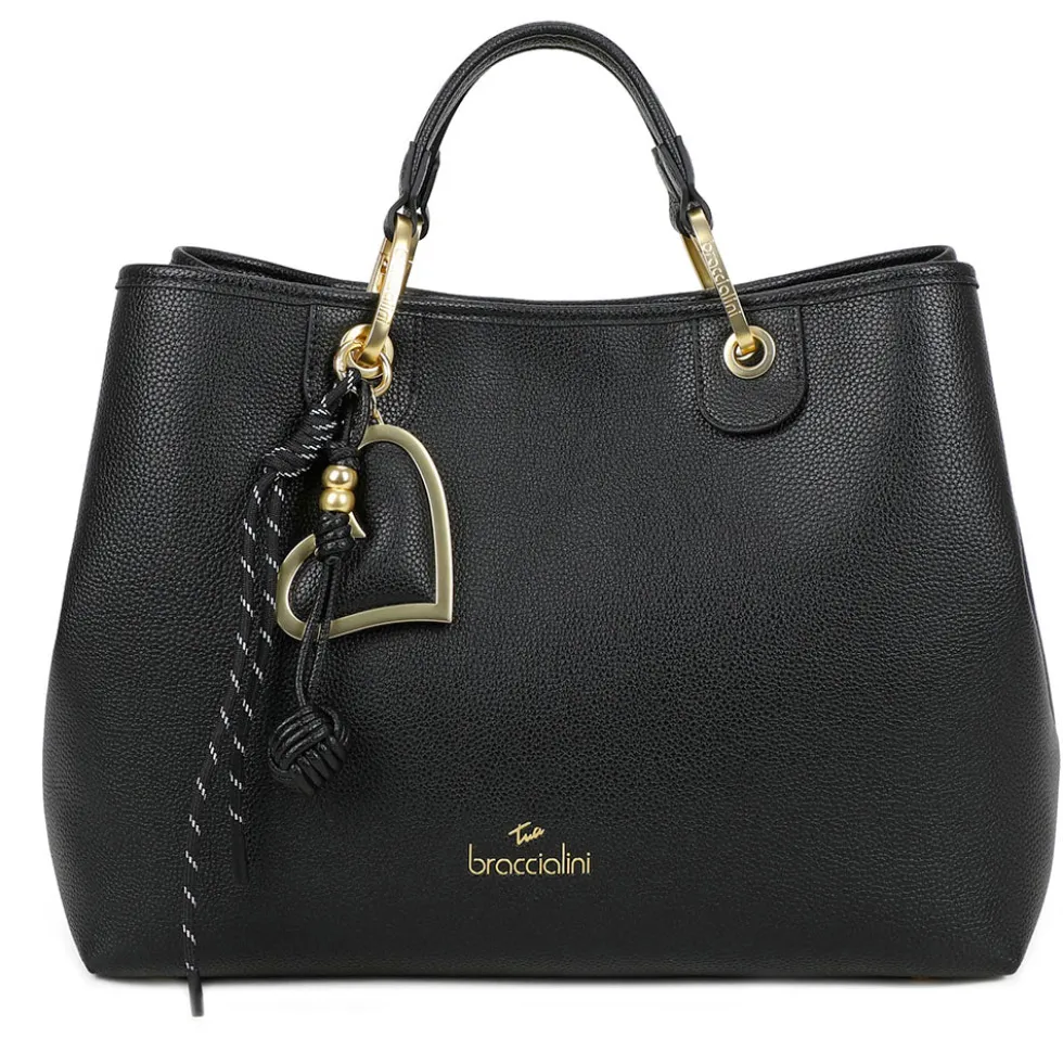 Borsa Donna a Mano Large BRACCIALINI linea Beth Nero