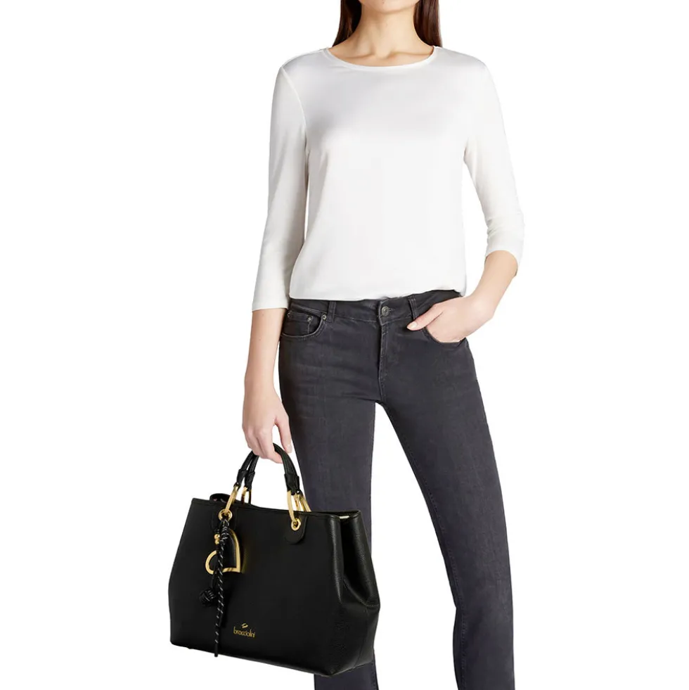 Borsa Donna a Mano Large BRACCIALINI linea Beth Nero