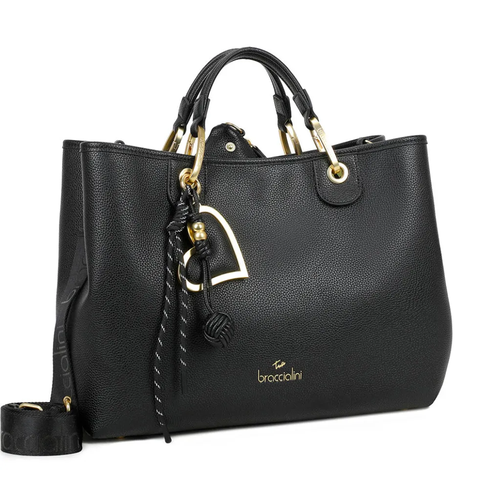 Borsa Donna a Mano Large BRACCIALINI linea Beth Nero
