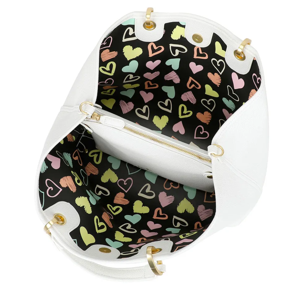 Borsa Donna a Mano Large BRACCIALINI linea Beth Bianco