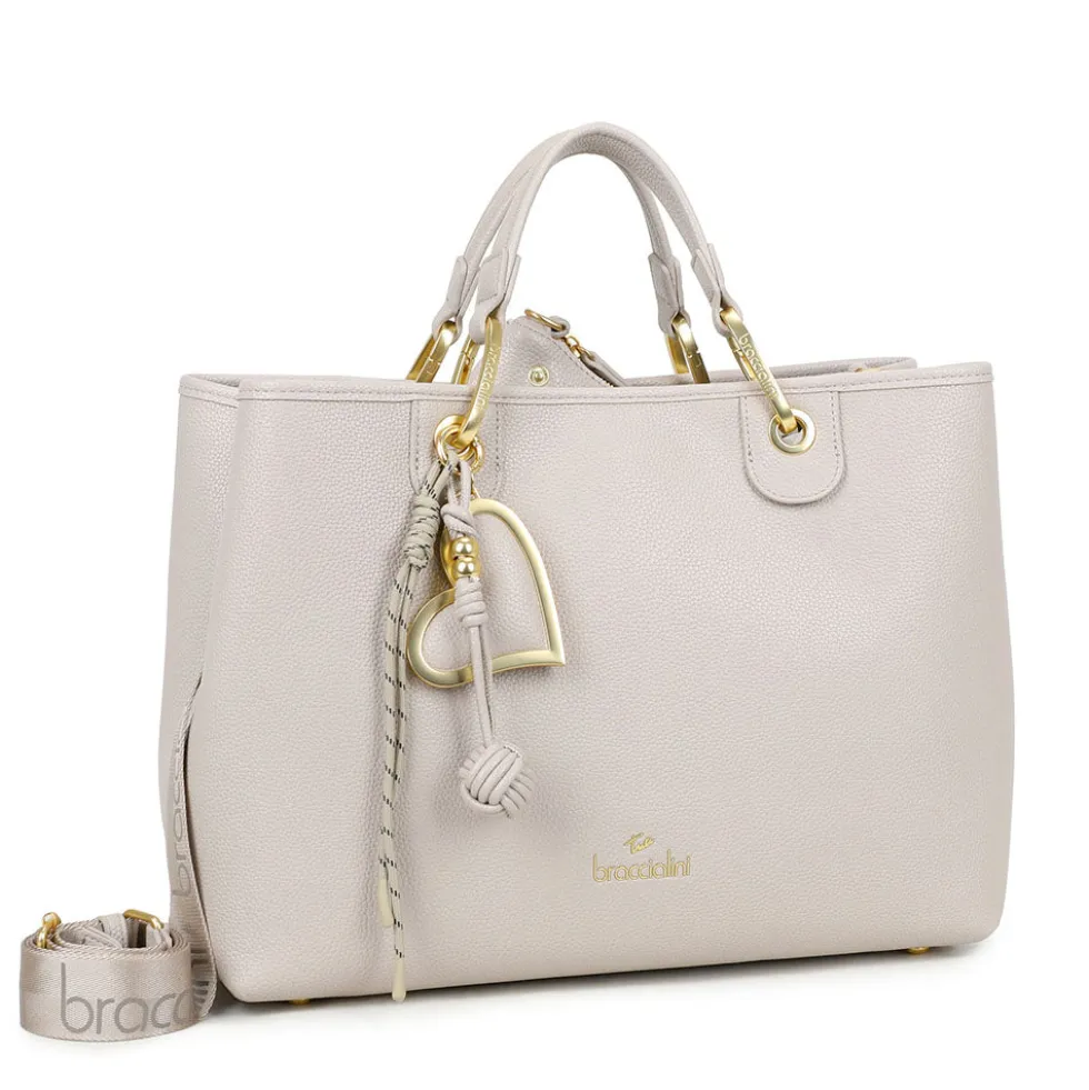 Borsa Donna a Mano Large BRACCIALINI linea Beth Grigio