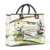 Borsa Donna a Mano Large BRACCIALINI linea Cartoline stampa Firenze