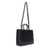 Borsa Donna a Mano Large LIU JO Better stampa Bottalata Nera con Charm