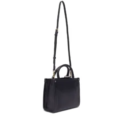 Borsa Donna a Mano LIU JO Better stampa Bottalata Nera con Charm