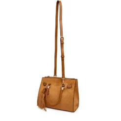 Borsa Donna a Mano LIU JO Marrone con Logo Monogram All Over