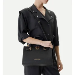 Borsa Donna a Mano LOVE MOSCHINO linea Soft Sculpt Nera