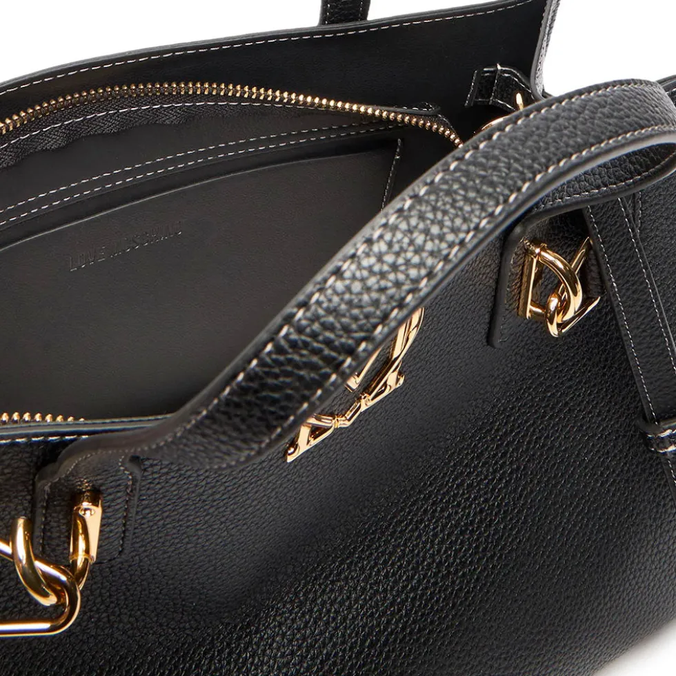 Borsa Donna a Mano LOVE MOSCHINO linea Soft Sculpt Nera