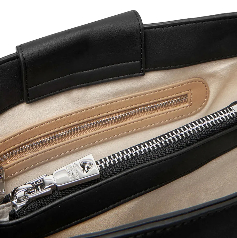 Borsa Donna a Mano LOVE MOSCHINO linea Bold Bag colore Nero e Nikel