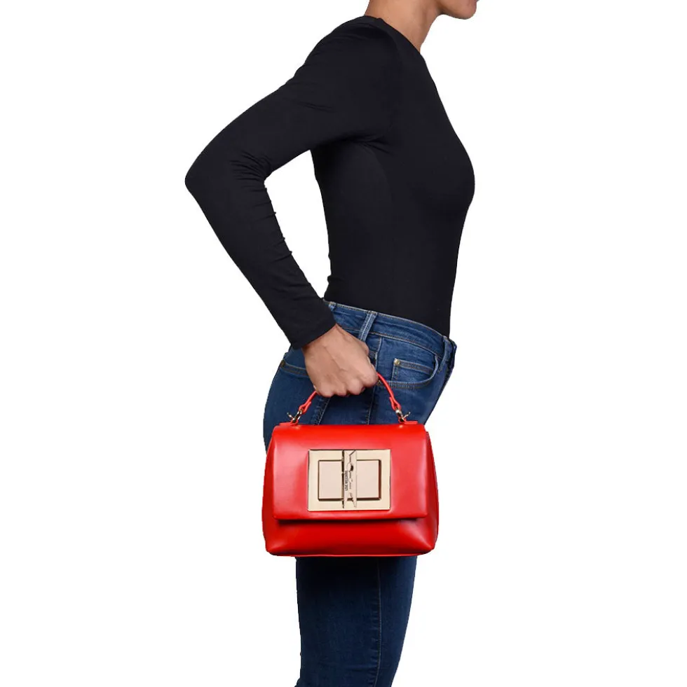 Borsa Donna a Mano LOVE MOSCHINO linea Clothespin Rosso