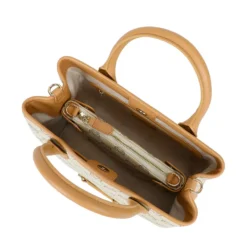 Borsa Donna a Mano Media BRACCIALINI linea Monogram in Pelle Beige
