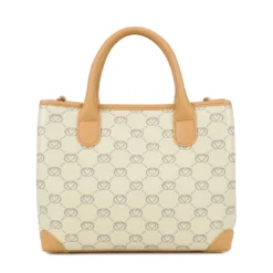 Borsa Donna a Mano Media BRACCIALINI linea Monogram in Pelle Beige