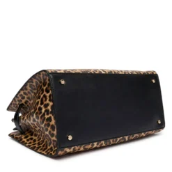 Borsa Donna a Mano Media LIU JO stampa Animalier con Charm