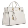 Borsa Donna a Mano Media LIU JO Better effetto Bottalato color Crema con Charm