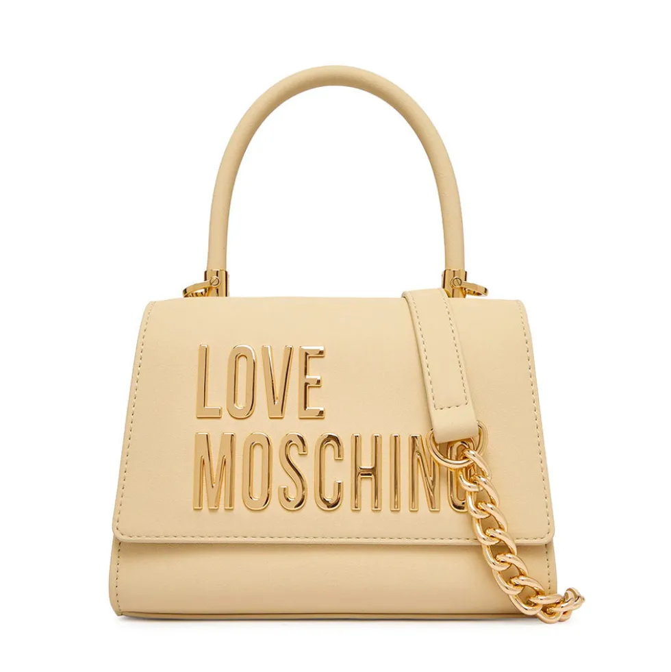 Borsa Donna a Mano Small LOVE MOSCHINO linea Bold Bag color Burro