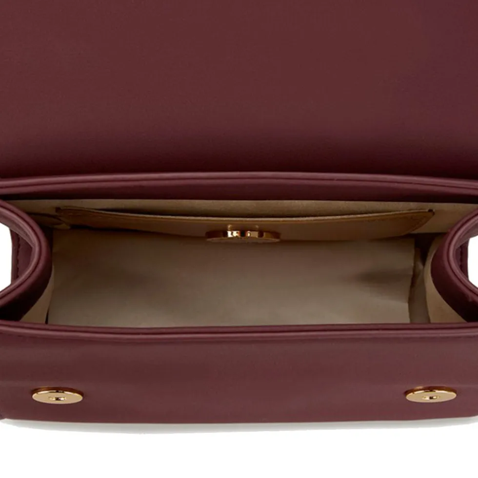 Borsa Donna a Mano Small LOVE MOSCHINO linea Bold Bag color Vino
