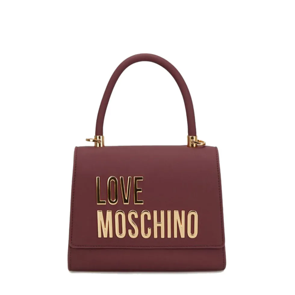 Borsa Donna a Mano Small LOVE MOSCHINO linea Bold Bag color Vino