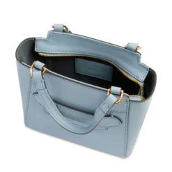 Borsa Donna a Mano THE BRIDGE linea Lucrezia in Pelle Azzurro Acqua