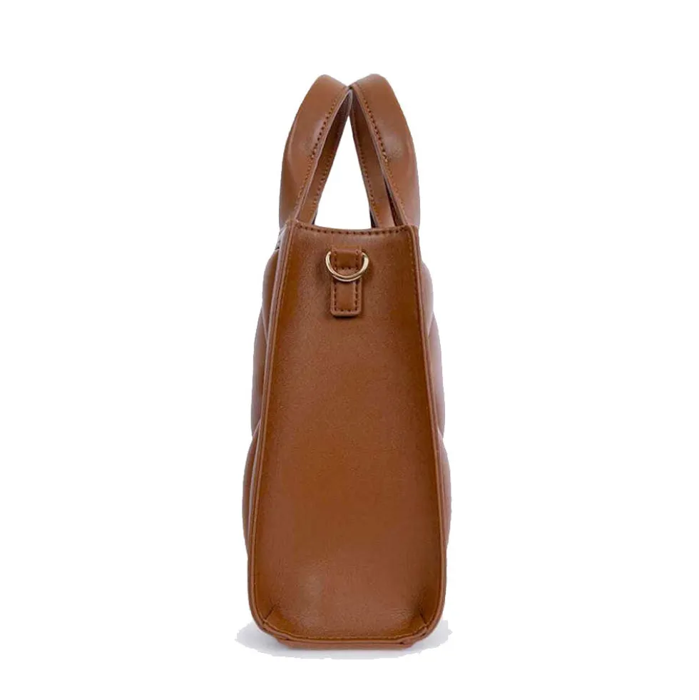 Borsa Donna a Mano Trapuntata LOVE MOSCHINO linea Embossed color Cuoio
