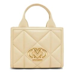 Borsa Donna a Mano Trapuntata LOVE MOSCHINO linea Embossed color Burro