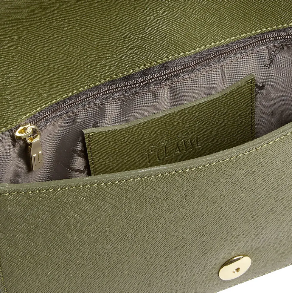 Borsa Donna a Spalla 1A Classe Alviero Martini linea Lake Bag Verde Muschio LD59
