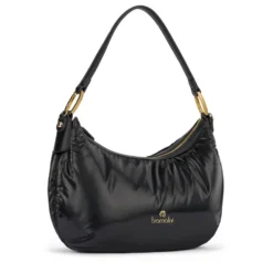 Borsa Donna a Spalla BRACCIALINI linea Beth Puffy in Nylon Nero