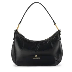 Borsa Donna a Spalla BRACCIALINI linea Beth Puffy in Nylon Nero