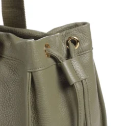 Borsa Donna a Spalla COCCINELLE in Pelle Linea 2Day Signature Large colore Laurel Green