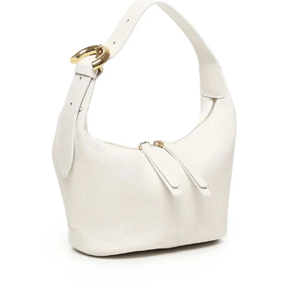 Borsa Donna a Spalla COCCINELLE in Pelle linea Fernanda Small Colore Blanco