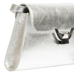 Borsa Donna a Spalla COCCINELLE in Pelle Silver linea Dew Small
