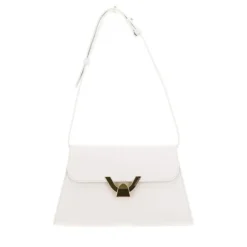 Borsa Donna a Spalla COCCINELLE in Pelle Colore Blanco linea Dew Small