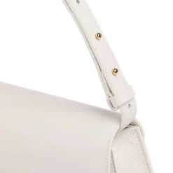 Borsa Donna a Spalla COCCINELLE in Pelle Colore Blanco linea Dew Medium