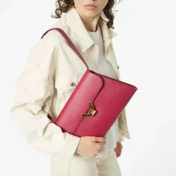 Borsa Donna a Spalla COCCINELLE in Pelle Colore Blanco linea Dew Medium