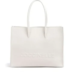 Borsa Donna a Spalla COCCINELLE in Pelle Linea Myrtha colore Blanco