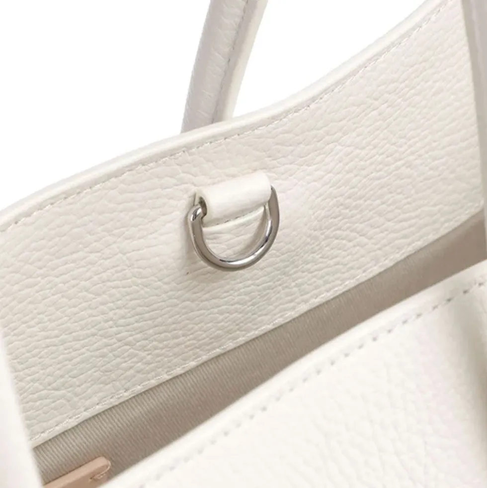 Borsa Donna a Spalla COCCINELLE in Pelle Linea Myrtha colore Blanco