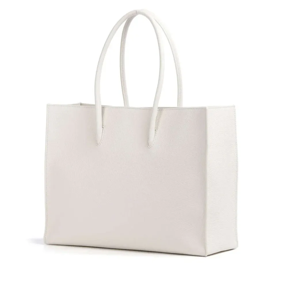 Borsa Donna a Spalla COCCINELLE in Pelle Linea Myrtha colore Blanco