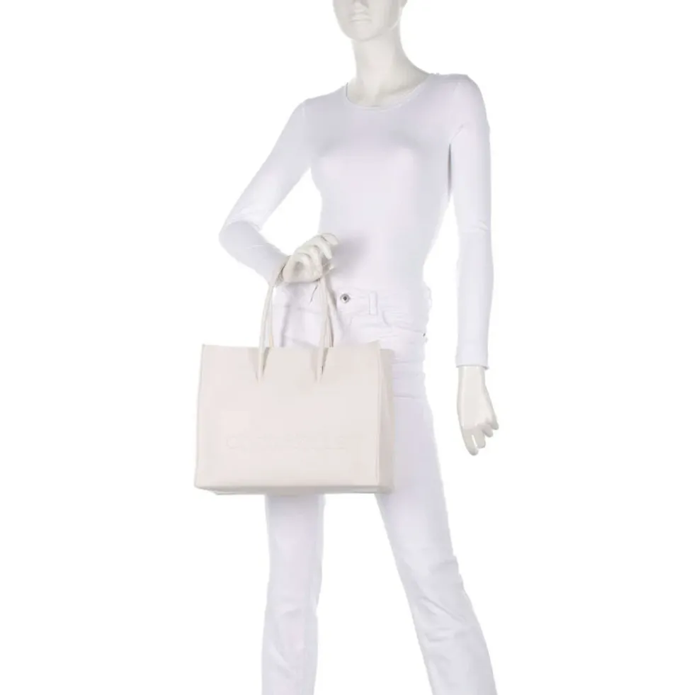 Borsa Donna a Spalla COCCINELLE in Pelle Linea Myrtha colore Blanco