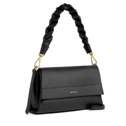 Borsa Donna a Spalla COCCINELLE in Pelle linea Boheme Small colore Nero - Cognac