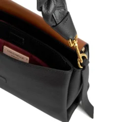 Borsa Donna a Spalla COCCINELLE in Pelle linea Boheme Small colore Nero - Cognac