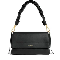 Borsa Donna a Spalla COCCINELLE in Pelle linea Boheme Small colore Nero - Cognac