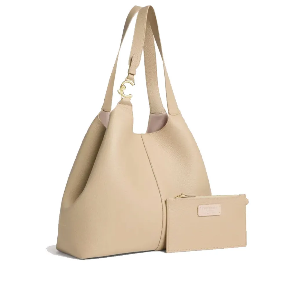 Borsa Donna a Spalla COCCINELLE Linea C-Easy Large Colore Sandshell
