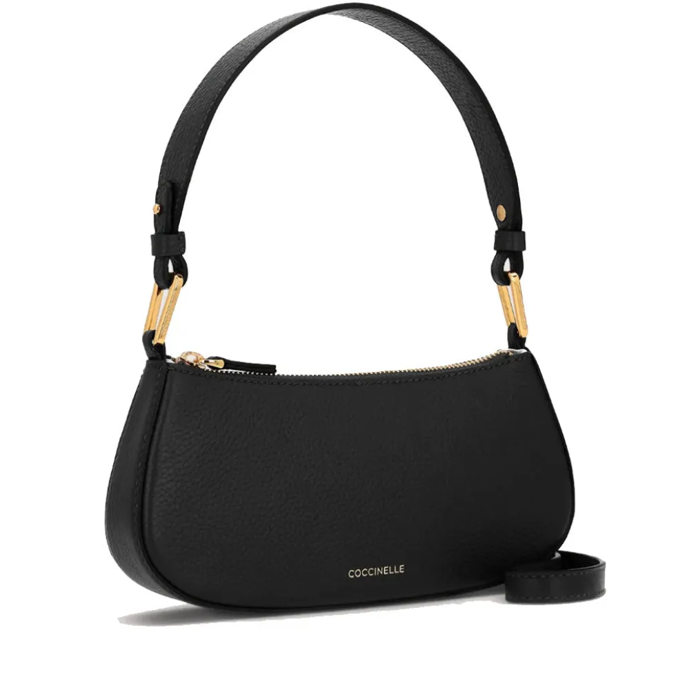 Borsa Donna a Spalla COCCINELLE in Pelle Linea Merveille Colore Nero