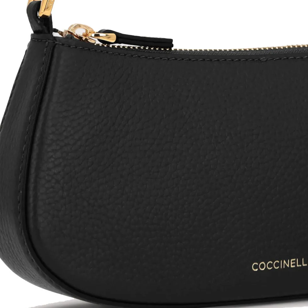 Borsa Donna a Spalla COCCINELLE in Pelle Linea Merveille Colore Nero