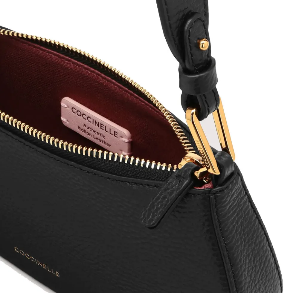 Borsa Donna a Spalla COCCINELLE in Pelle Linea Merveille Colore Nero