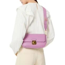 Borsa Donna a Spalla COCCINELLE in Pelle Martellata linea C-Me Colore Pearl