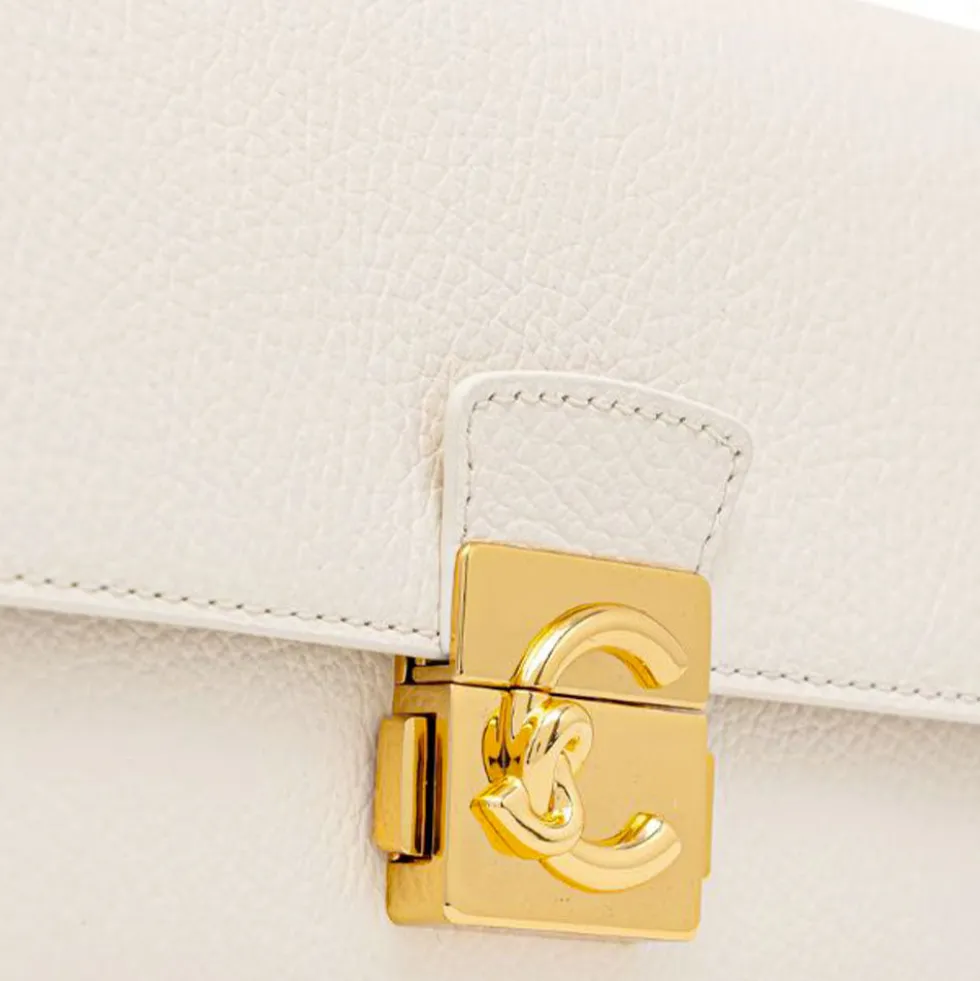 Borsa Donna a Spalla COCCINELLE in Pelle Martellata linea C-Me Colore Pearl