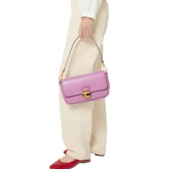 Borsa Donna a Spalla COCCINELLE in Pelle Martellata linea C-Me Colore Nero