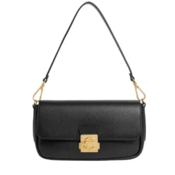 Borsa Donna a Spalla COCCINELLE in Pelle Martellata linea C-Me Colore Nero