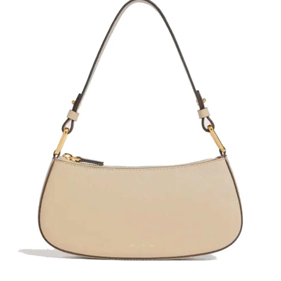 Borsa Donna a Spalla COCCINELLE in Pelle Linea Merveille Colore Sandshell