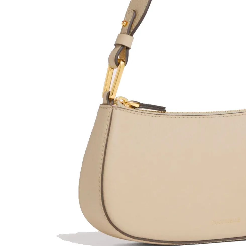 Borsa Donna a Spalla COCCINELLE in Pelle Linea Merveille Colore Sandshell
